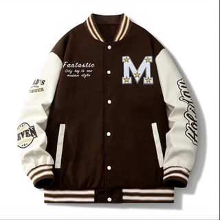 Streetwear Vintage Baseball Jacket Mens Harajuku Letter Towel Embroidery  Hip Hop Oversized Casual Bomber Varsity Jackets Unisex