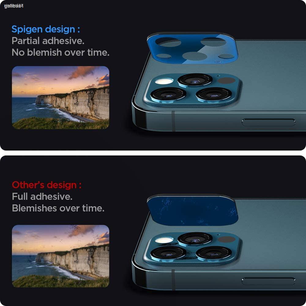 Spigen iPhone 12 Pro Camera Lens Protector Optik Pacific Blue (2Pack