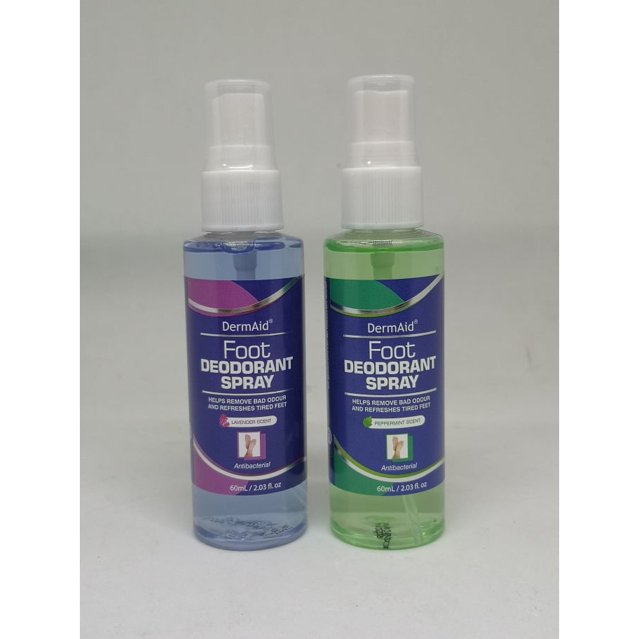 Dermaid Foot Spray Antibacterial Bad Odor Tired Feet | Shopee