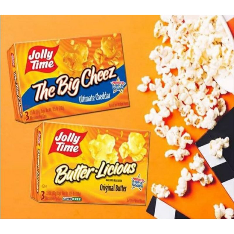 Jolly Time Microwave Popcorn Butterlicious Big Cheez Crispy Blast O