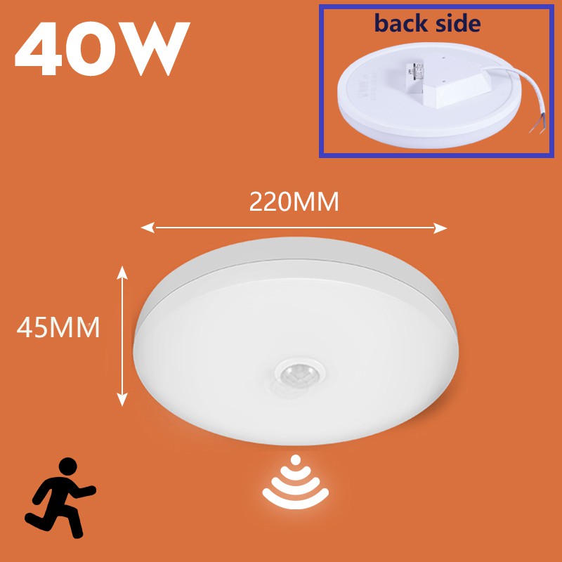 CANMEIJIA LED Ceiling Lamp Pir Motion Sensor 220v 110v 15w 20w 30w 40w ...