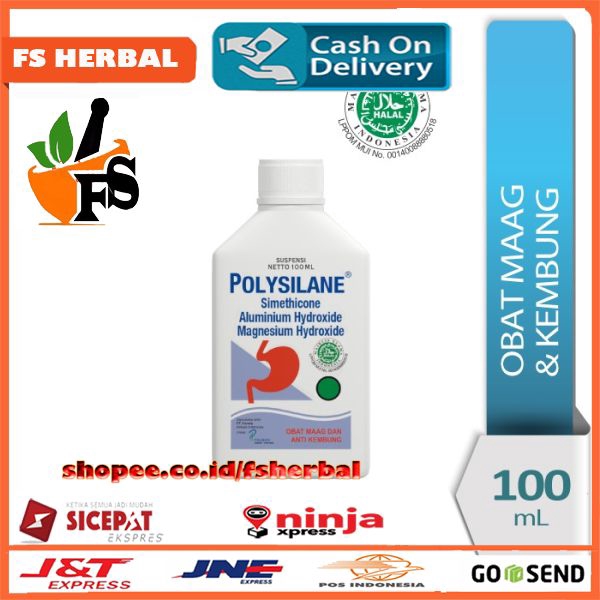 Original Polysilane Syrup 100 mL Medicine For Ulcer And Bloating ...