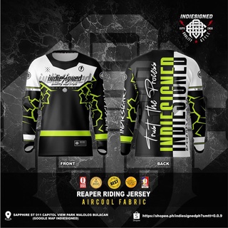 INDIE REAPER RIDING JERSEY (AIRCOOL) Motorcycle Riding Jersey Long  Sleeves/Bike Jersey Longsleeve Jersey Aircool