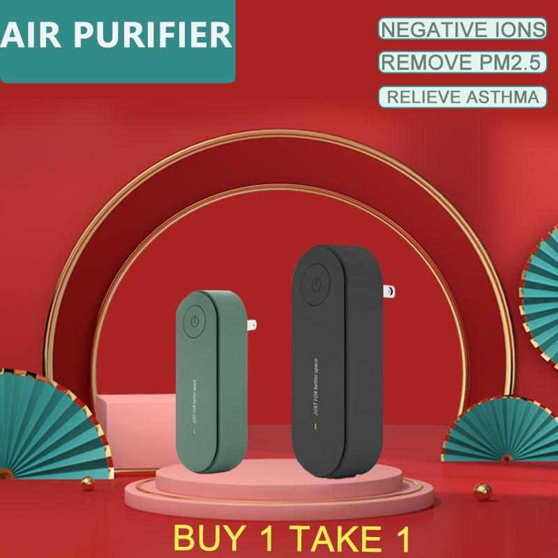 ♛BUY 1 TAKE 1 Q8 Air Purifier Mini Plugin Wearable Ionizer Portable