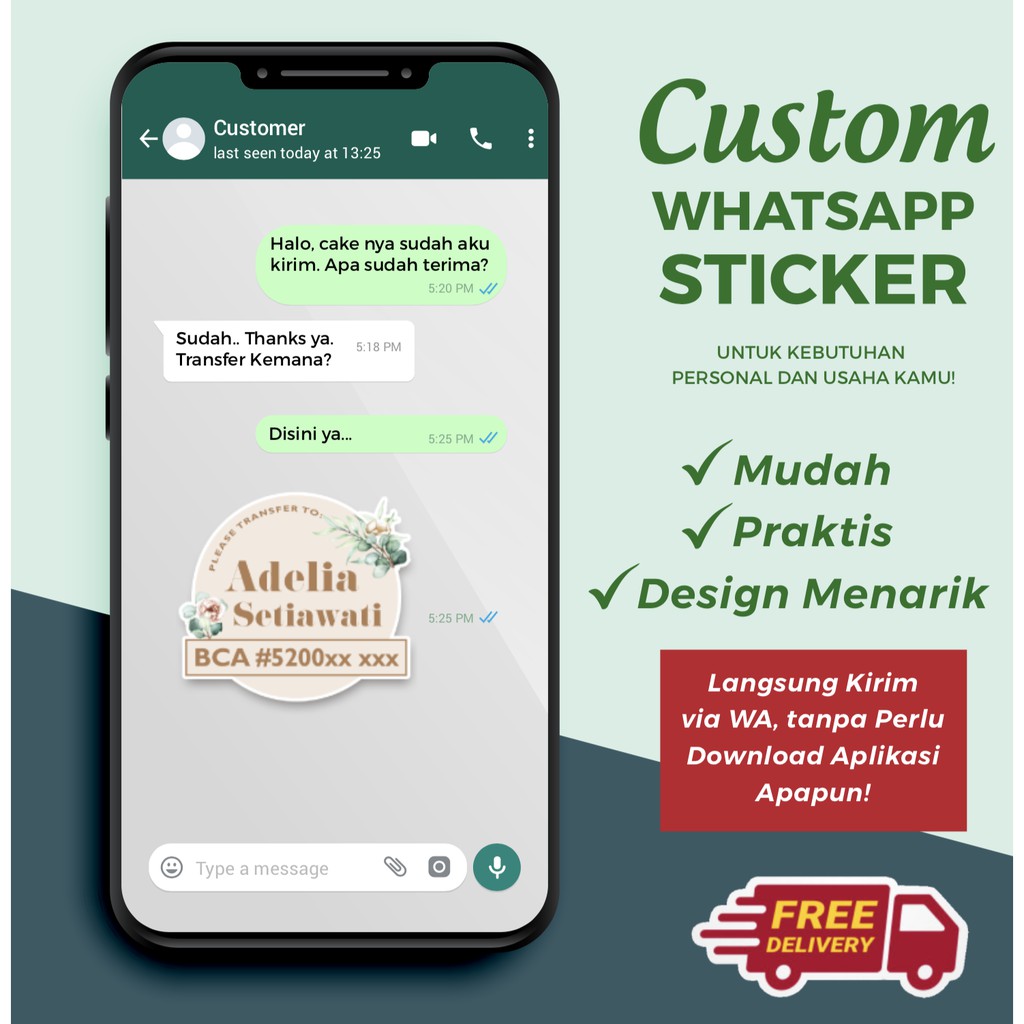Whatsapp Sticker Bank Transfer (Personal) | Shopee Philippines