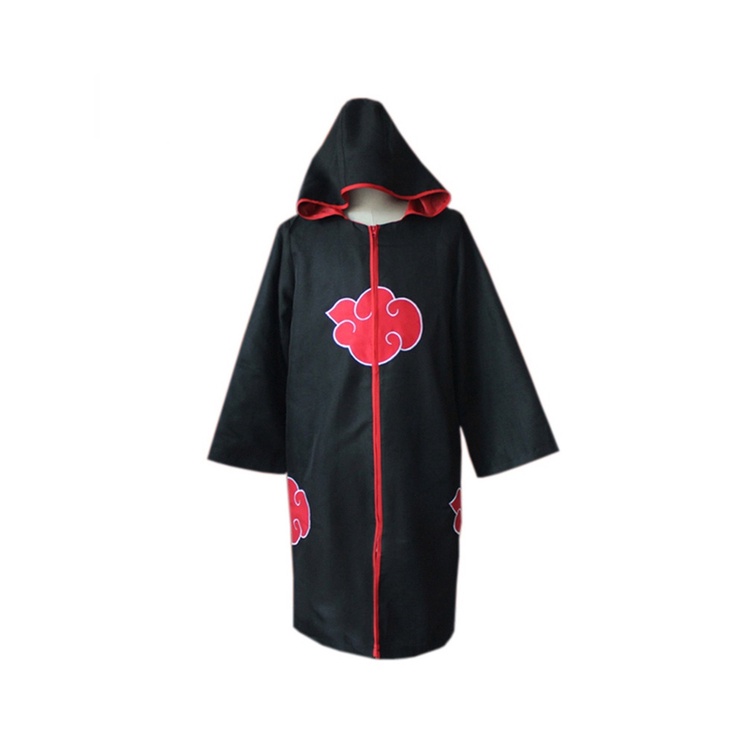 Anime Naruto Akatsuki Cloak Sharingans Ninja Cloak Cape Uchiha Tobi Red ...