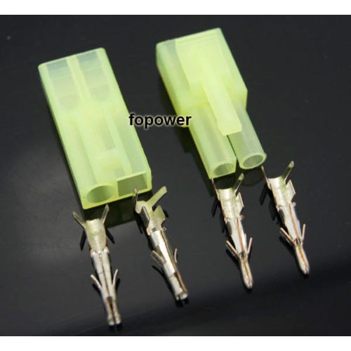 RC Model Cable Charger Mini Tamiya Metal Pin Connector Plug Dean 5 sets ...