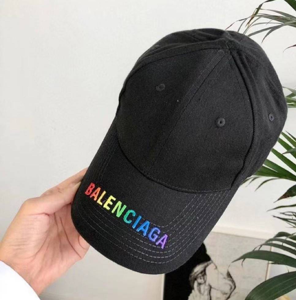 Balenciaga store hat rainbow