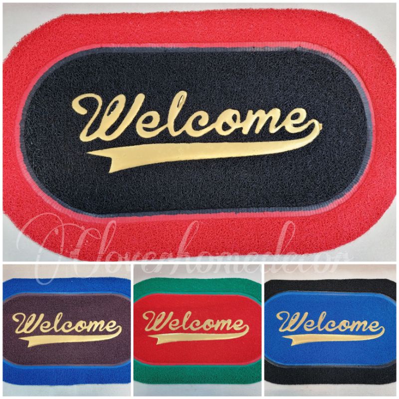 Oval Welcome Rug Spaghetti Doormat (40*60cm) | Shopee Philippines