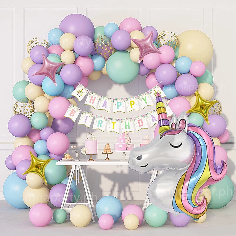 Unicron Theme Party Set Giant Unicorn Foil Kid Girl Birthday Party ...