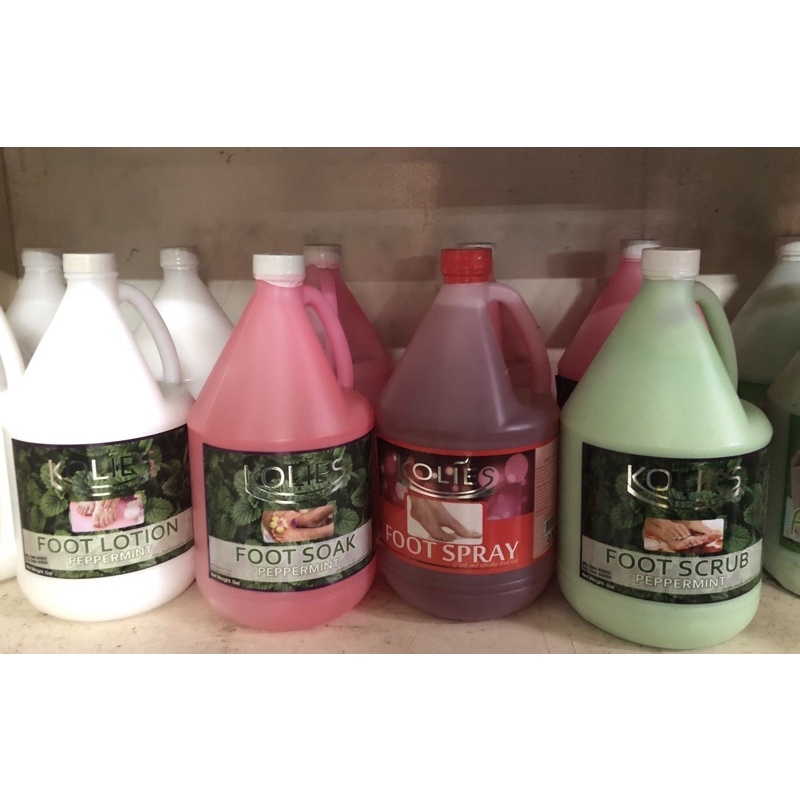 Kolies Peppermint Foot Scrub Foot Lotion Foot Soak Foot Spray 1 gal. Shopee Philippines