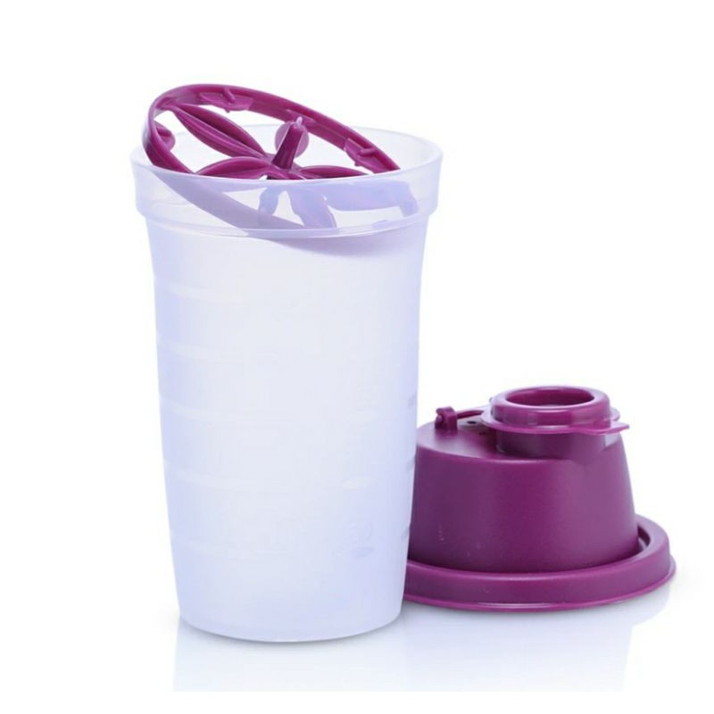 TUPPERWARE 10-oz ALL IN ONE MINI QUICK SHAKE MEASURE STORE BLEND & POU –  Plastic Glass and Wax ~ PGW