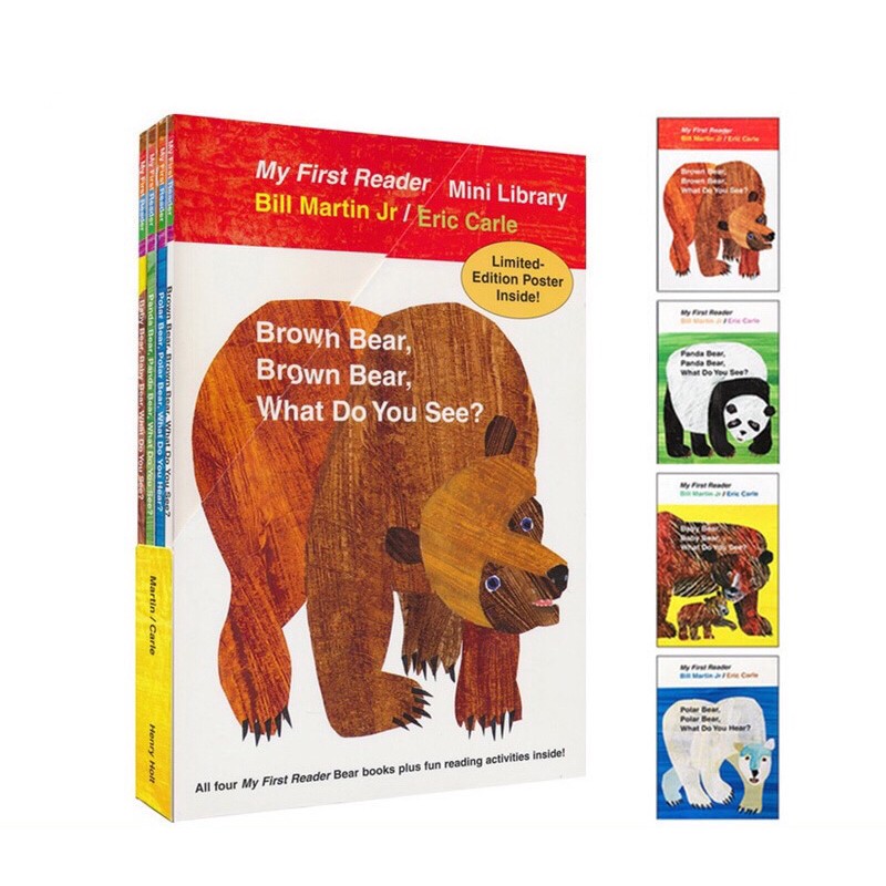 My First Reader Mini Library Eric Carle 4 books set brown bear polar ...