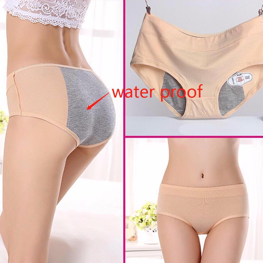 5in1 Menstrual Period Underwear Women Cotton Panties Ladies