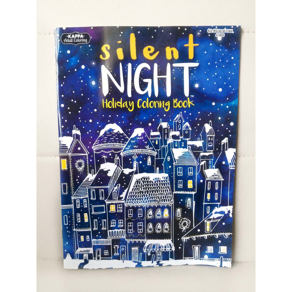 Silent Night Holiday Coloring Book Shopee Philippines