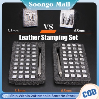 36pcs Steel Alphabet letter Number leather Stamp Punch Set Leather