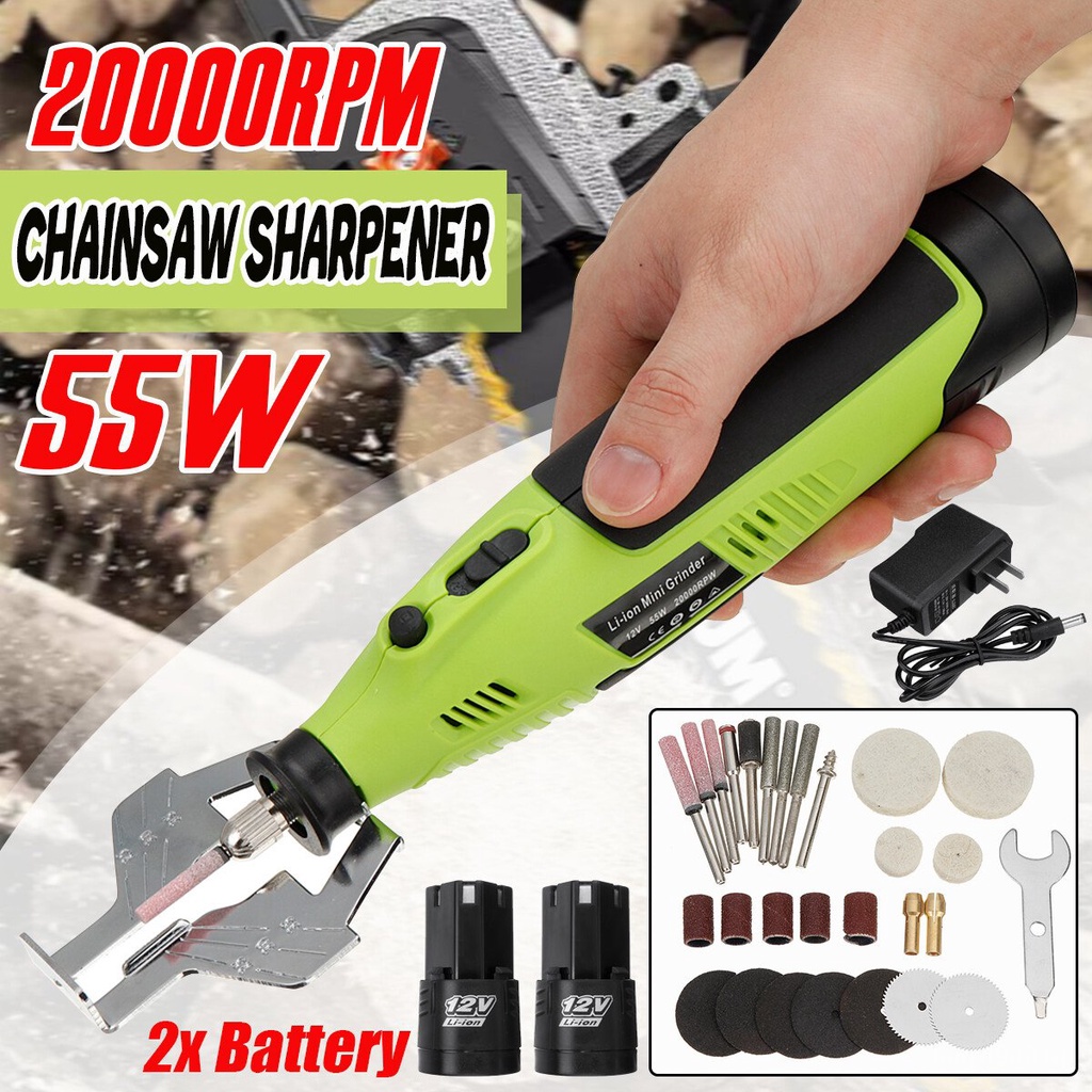 55W 20000RPM Cordless Chainsaw Sharpener Mini Chain Saw Sharpening ...