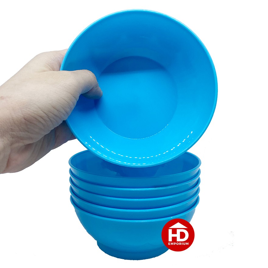 Plastic BLUE Bowls set of 6 (Small / Medium / Large) Shopee Philippines