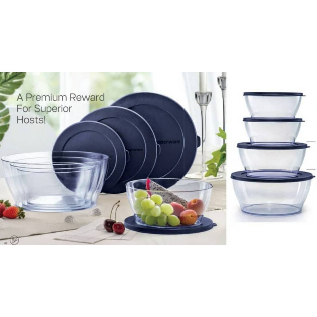 Tupperware Premium Salad Bowl Set | Shopee Philippines
