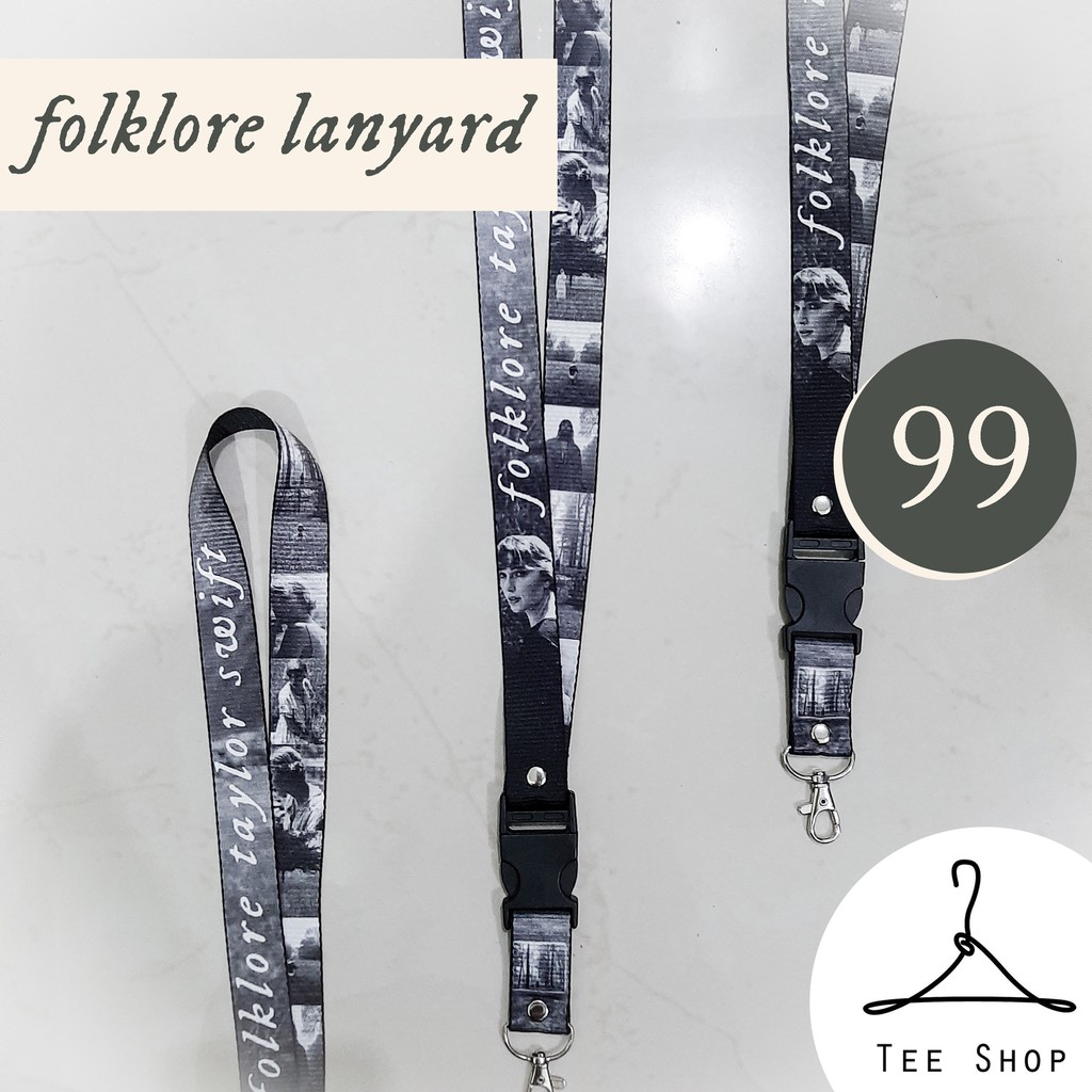 Taylor Swift folkore Lanyard with clip