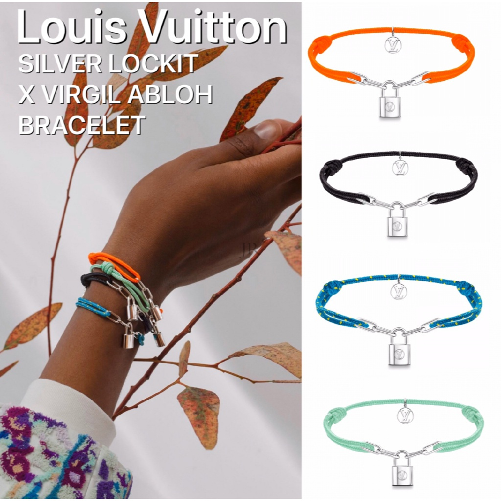 UNICEF x Louis Vuitton Silver Lockit bracelet by Virgil Abloh