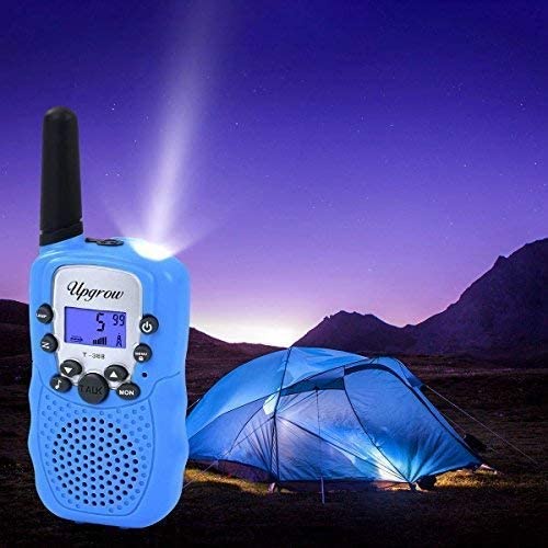 Upgrow Kids Walkie Talkies with LED Flashlight for Children (Blue ...