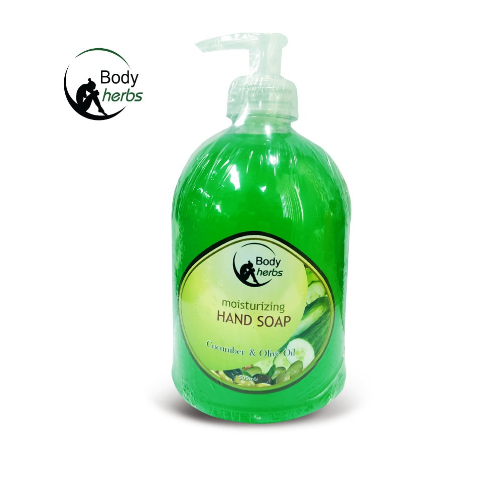 BODY HERBS MOISTURIZING HAND SOAP (CUCUMBER & OLIVE OIL) Shopee
