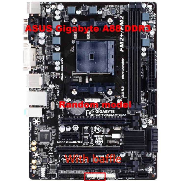 ASUS GIGABYTE desktop motherboard A55 A58 A68HMK A68HMDS2 A68HMS1
