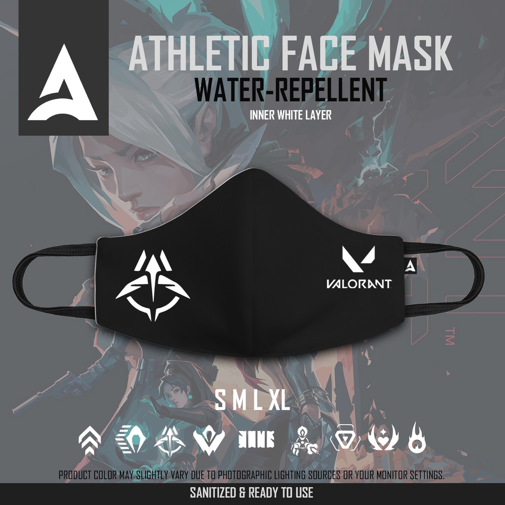 ATHLETIC Water-Repellent Face Mask (Valorant) | Shopee Philippines