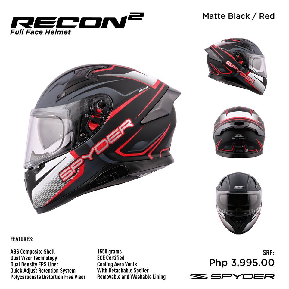 Spyder helmet sale black red