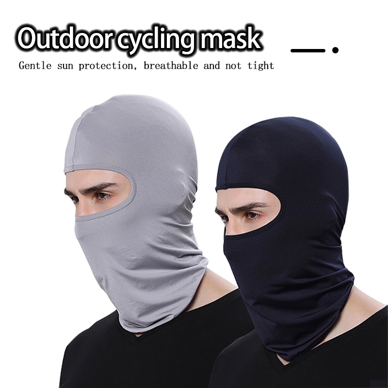 Rider Full Face Mask Ice Silk Anti Dust Cover Full Head Neck Scarf ...