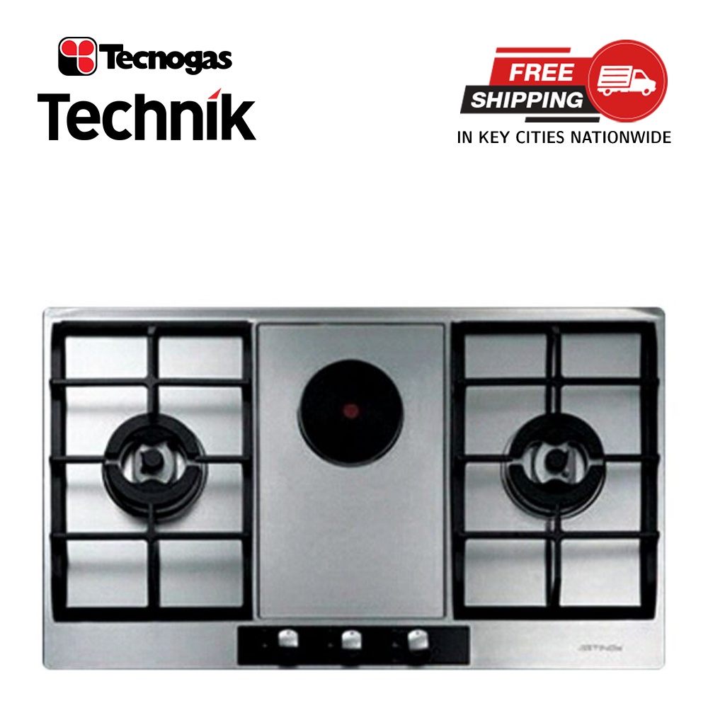 Tecnogas Cm Gas Burner Electric Hot Plate Built In Cooktop Tbh Css Stainless Steel