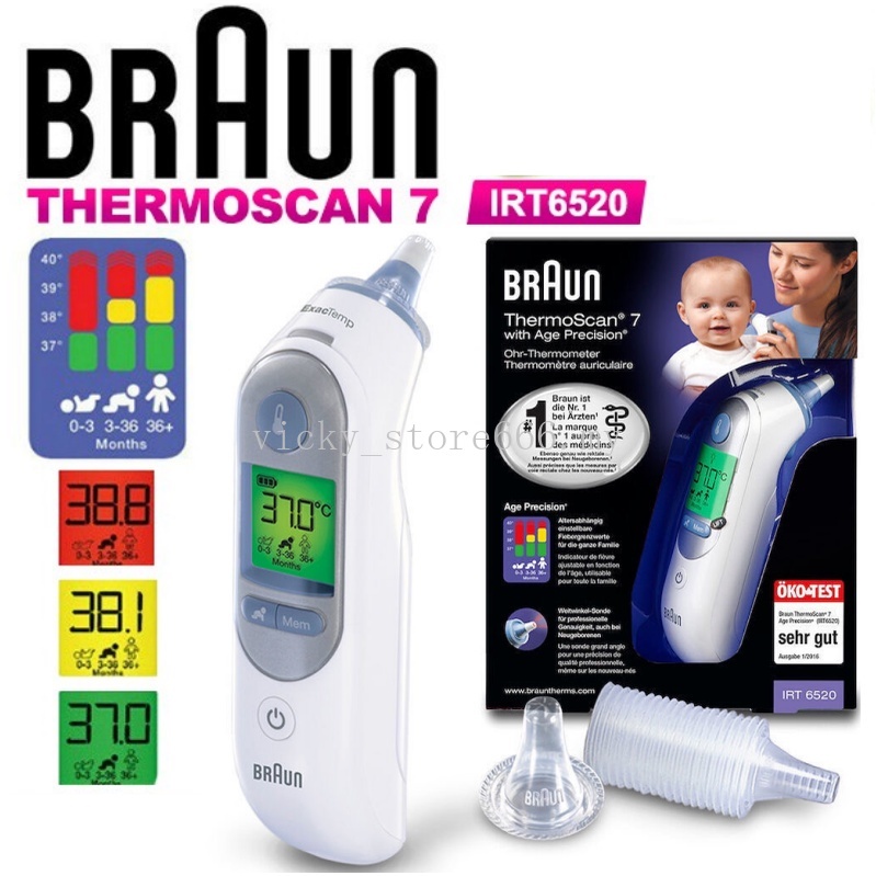 Braun Thermoscan 7 IRT6520 Thermometer Baby Thermometer Digital Ear