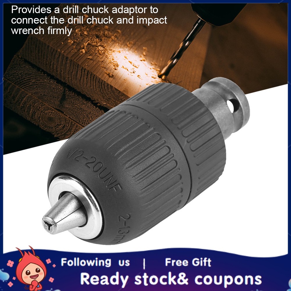 1/2" 20UNF Threaded Drill Chuck Conversion Drill Chuck Converts Impact