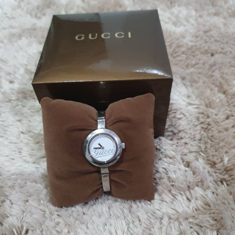 Gucci bangle watch silver new arrivals