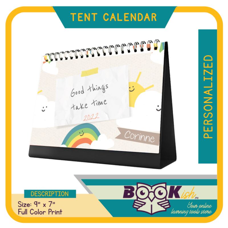 Bookish.Ph Personalized Year 2024 Tent Desk Calendar Shopee Philippines