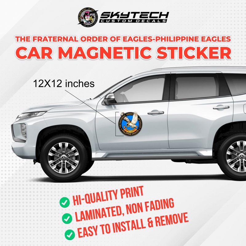 Eagles Car Magnetic sticker - HIGH QUALITY! Reflective / Non reflective ...