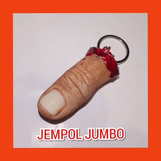 GANTUNGAN Wedding Souvenir Keychain Mutilation Thumb Hand jumbo ...