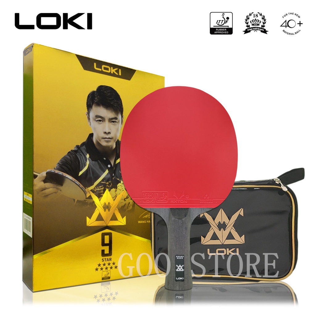 LOKI 9 Star High Sticky Table Tennis Racket Carbon Blade PingPong Bat ...