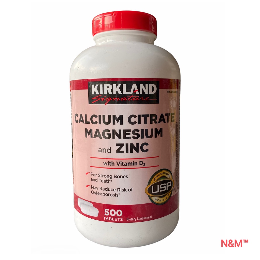 Kirkland Signature Calcium Citrate, Magnesium & Zinc with Vitamin D3