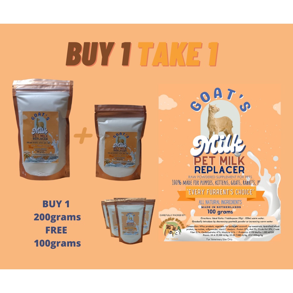 Goat's milk replacer for puppies milk for kittens rabbits milk replacer