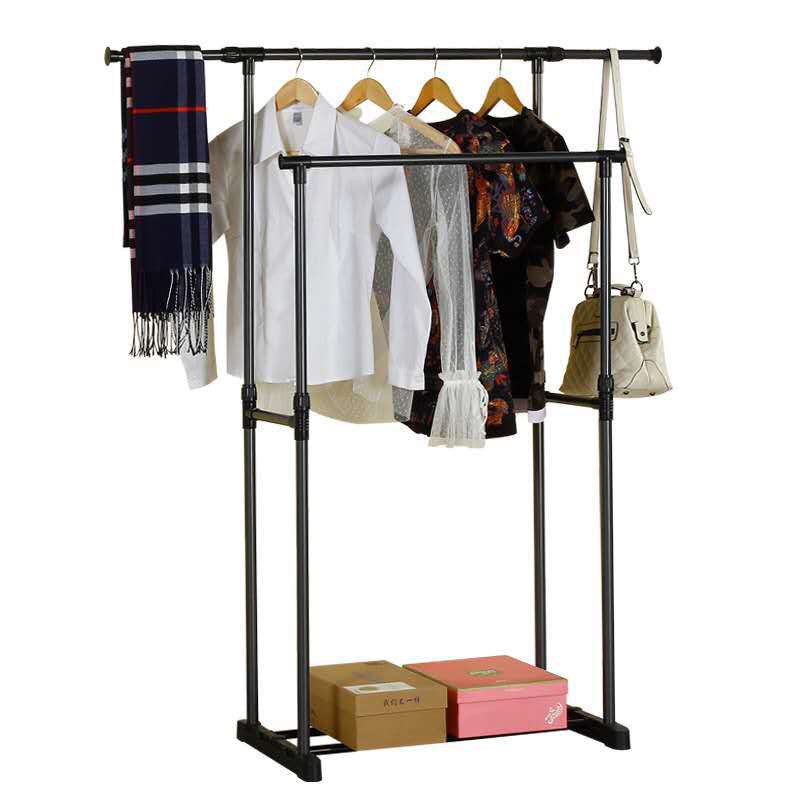 Luckyy_Double Pole Clothes Rack cod Shopee Philippines