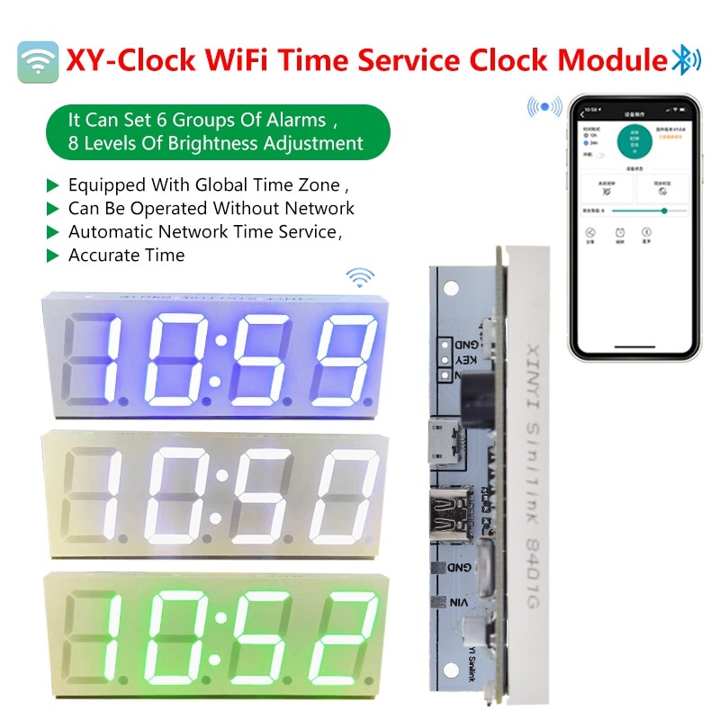 XYclock WiFi Time Service Clock Module Automatically Gives Tme To DIY