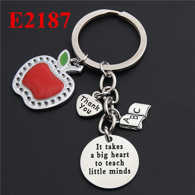 apple Key Ring Teacher Key chain Handmade DIY Jewelry Shopee Philippines