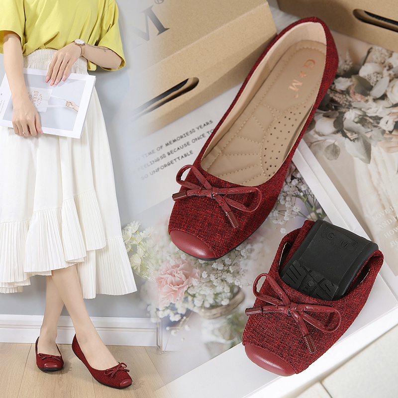 【AhSin】Fashion Women Doll Shoes Office Flat Shoes Daily Loafer GM78-34 ...