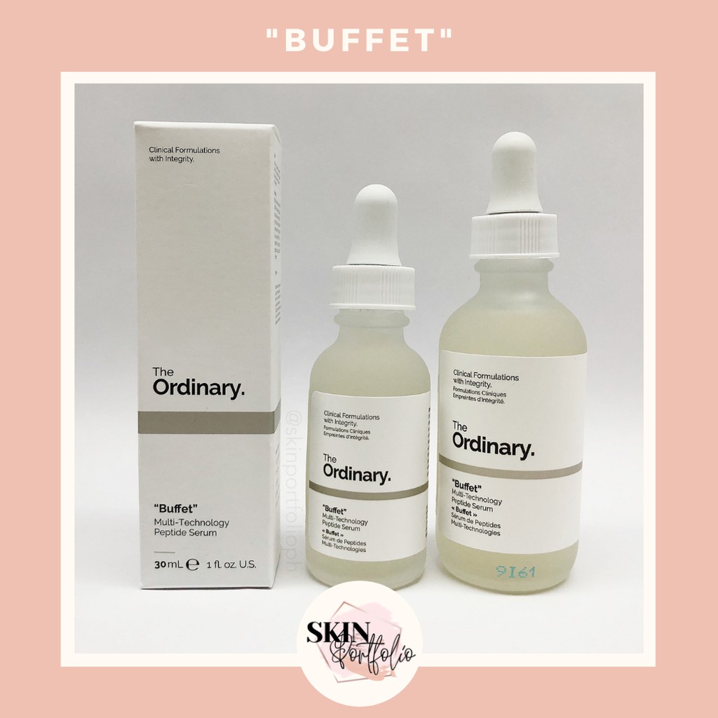 The Ordinary Buffet Serum 30ml 60ml Shopee Philippines