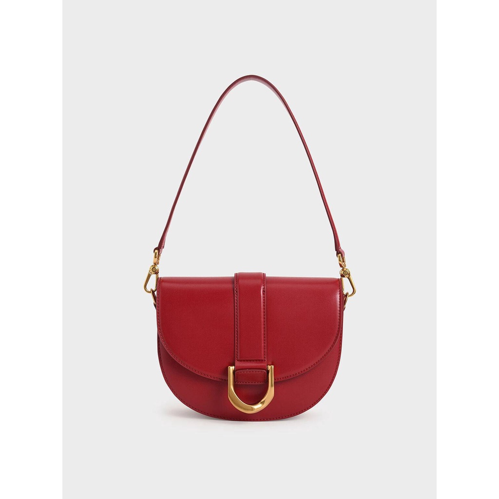 Metallic buckle saddle bag hotsell