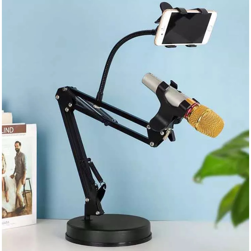 Heavy Duty Multifunctional and portable table set microphone holder and