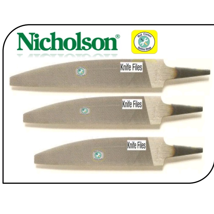 NICHOLSON KNIFE FILES "Smooth/Bastard/2nd Cut File" (4", 6", 8", 10 ...