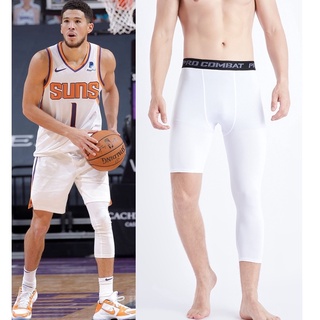 Basketball Pants Men's One Leg Compression Capri Tights Basketball Athletic  Pants Base Layer